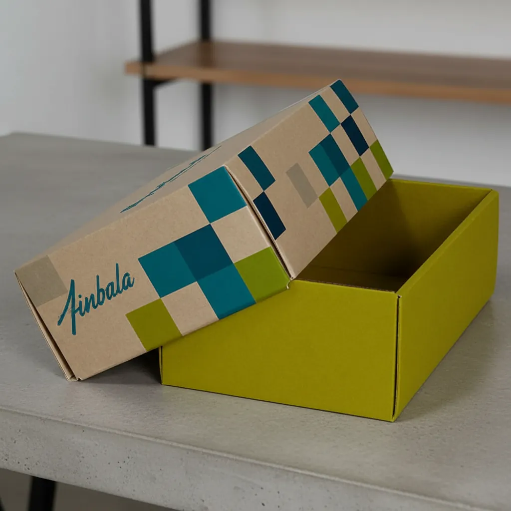 Two-Tone Kraft Base and Lid Box