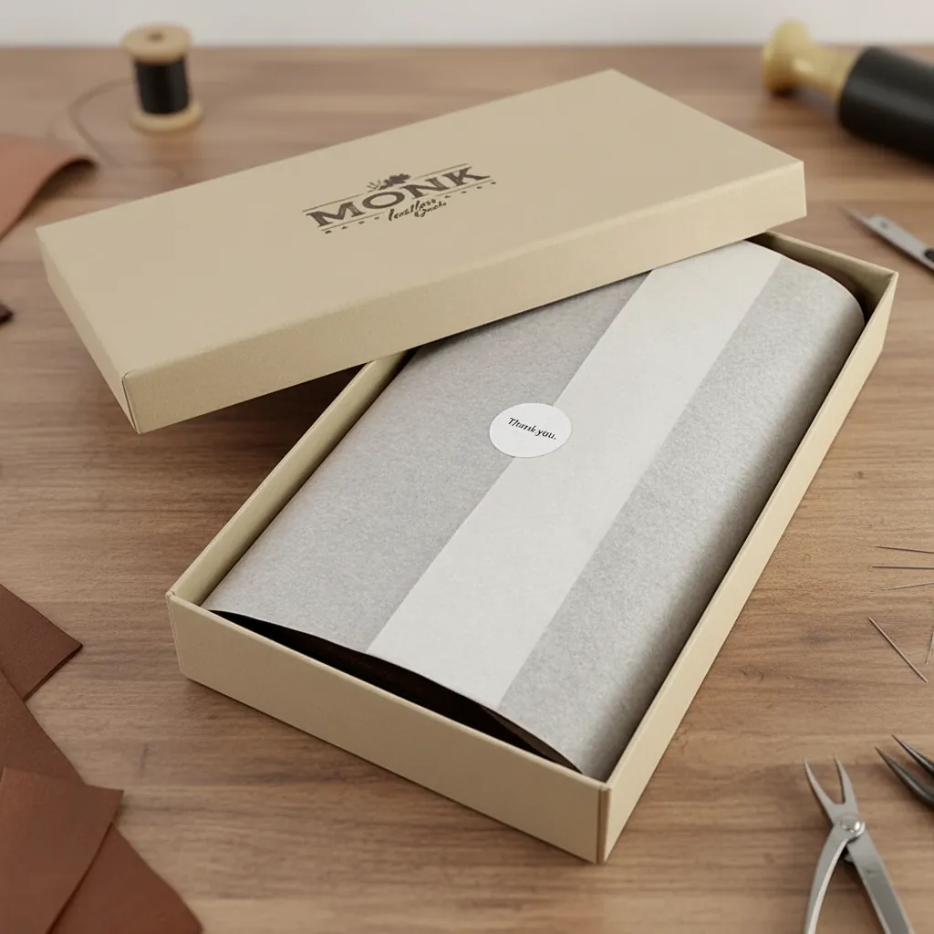 Natural Kraft Paper Wrapped Rigid Box 1