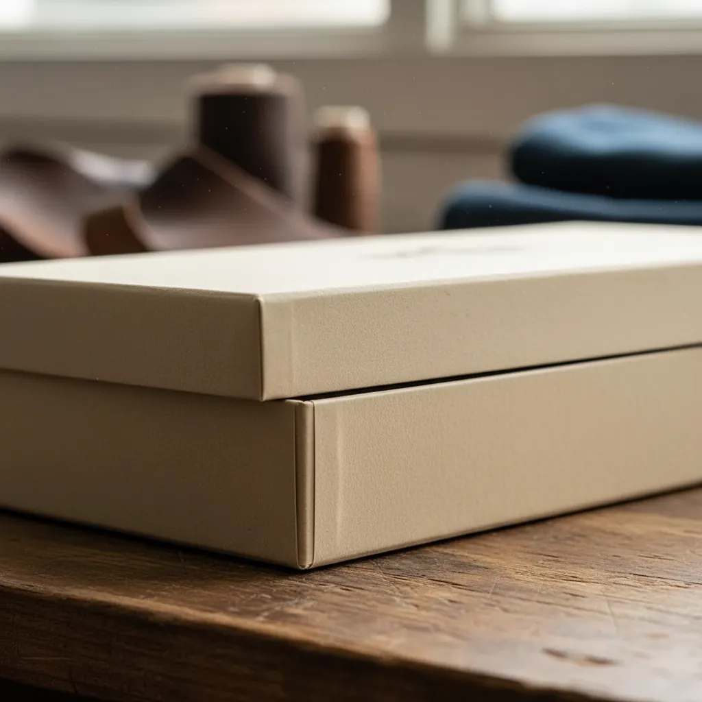 Natural Kraft Paper Wrapped Rigid Box 2