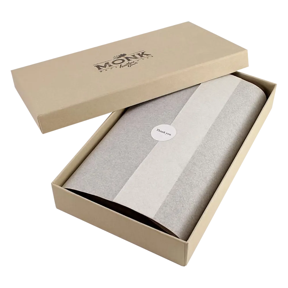 Natural Kraft Paper Wrapped Rigid Box