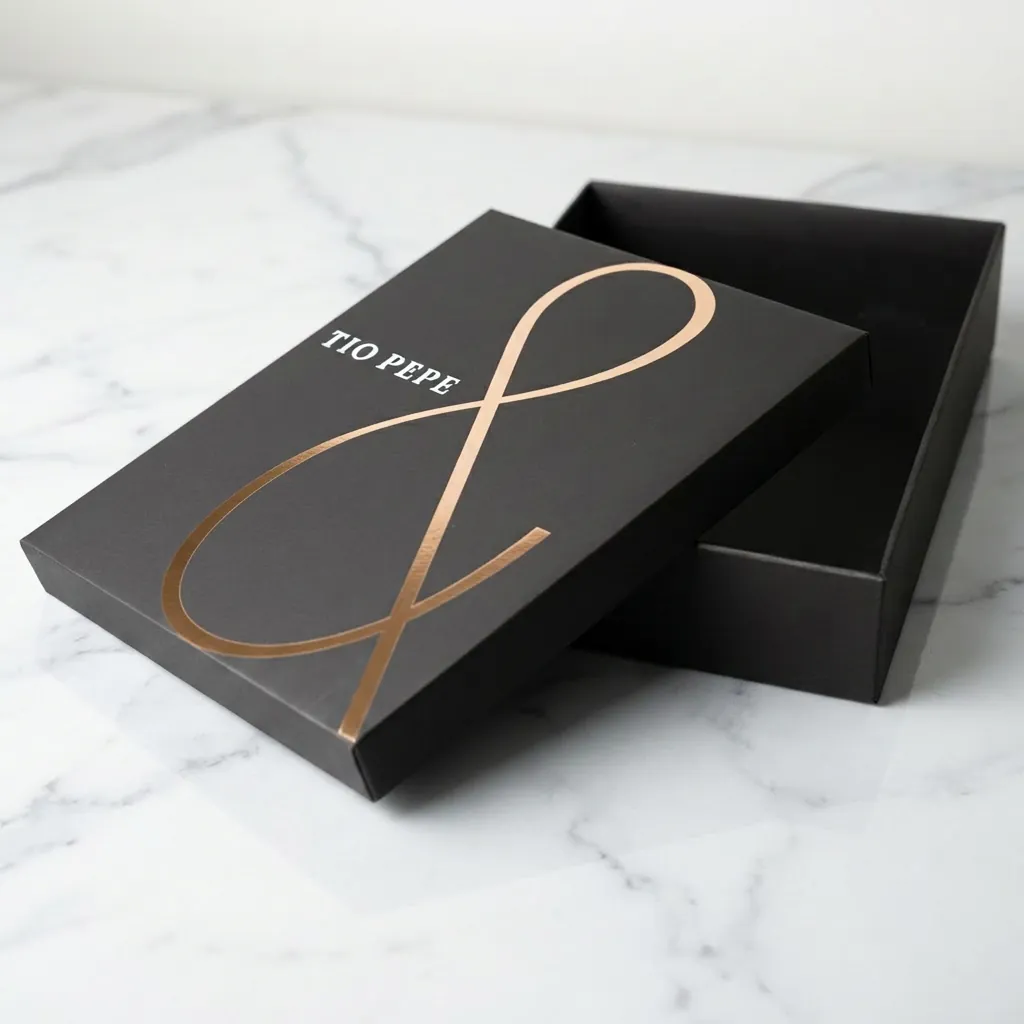 Foil Stamped Matte Black Rigid Box 1