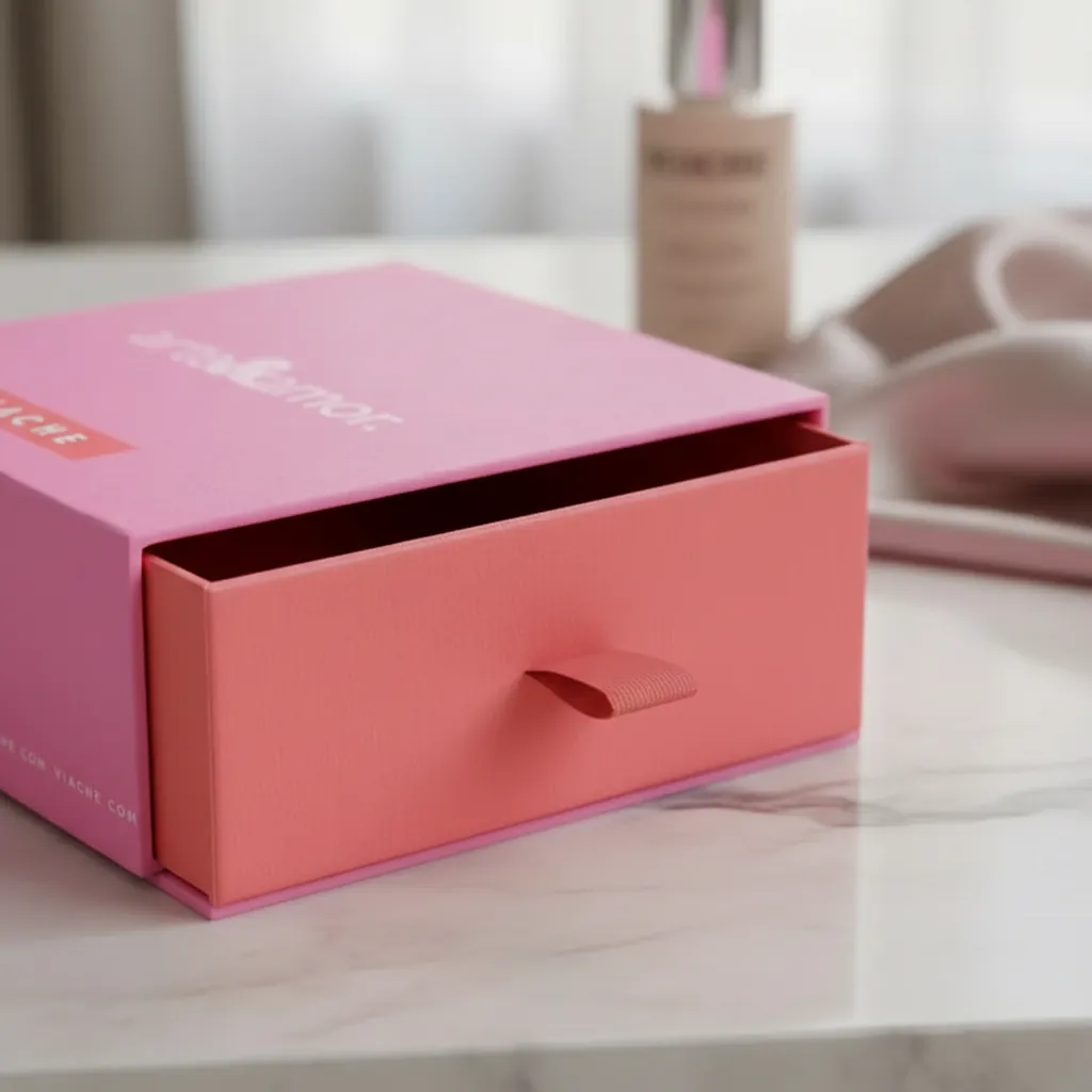 Custom Beauty Pull Ribbon Drawer Box 2