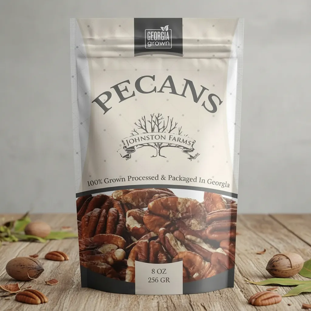 Custom Matte Illustrated Pouch for Nuts