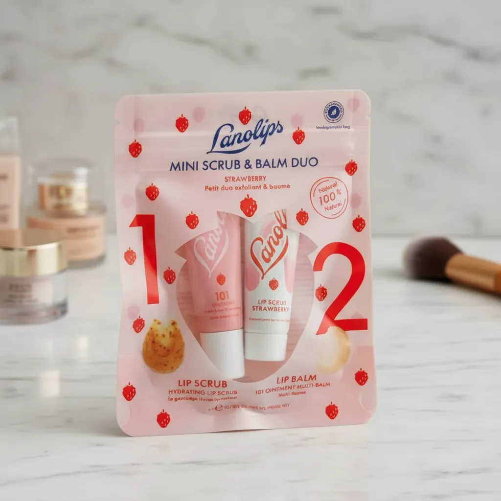 Clear Window Flat Pouch for Lip Balms