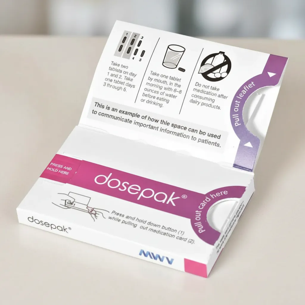 Patient Compliance Blister Pack Wallet Carton 1