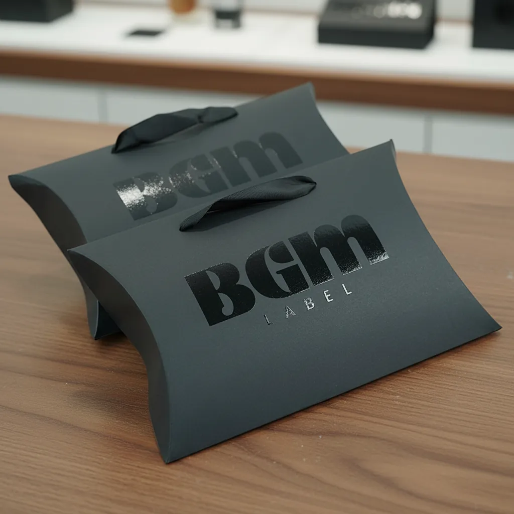 Custom Spot UV Handle Pillow Box