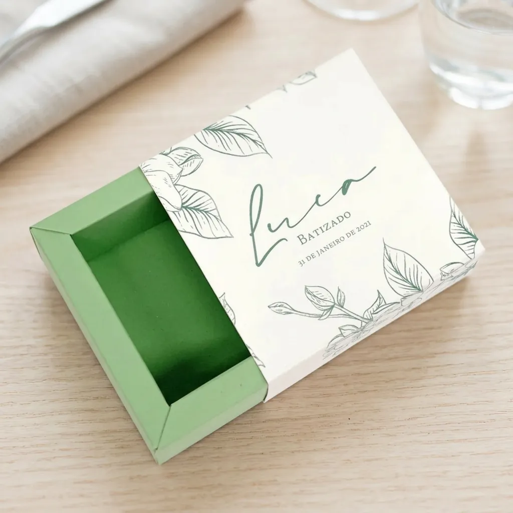 Custom Event Botanical Sleeve Tray Box 1