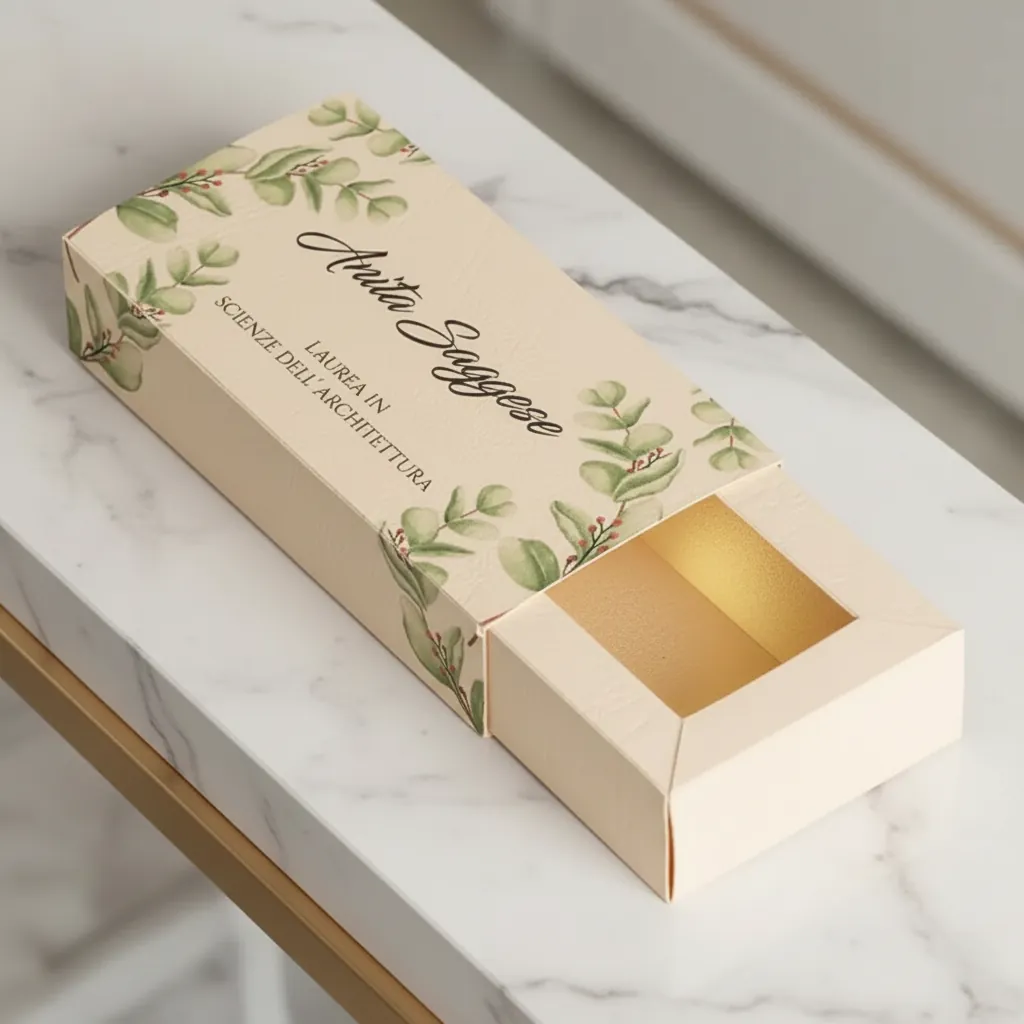 Custom Keepsake Botanical Sleeve Tray Box 1