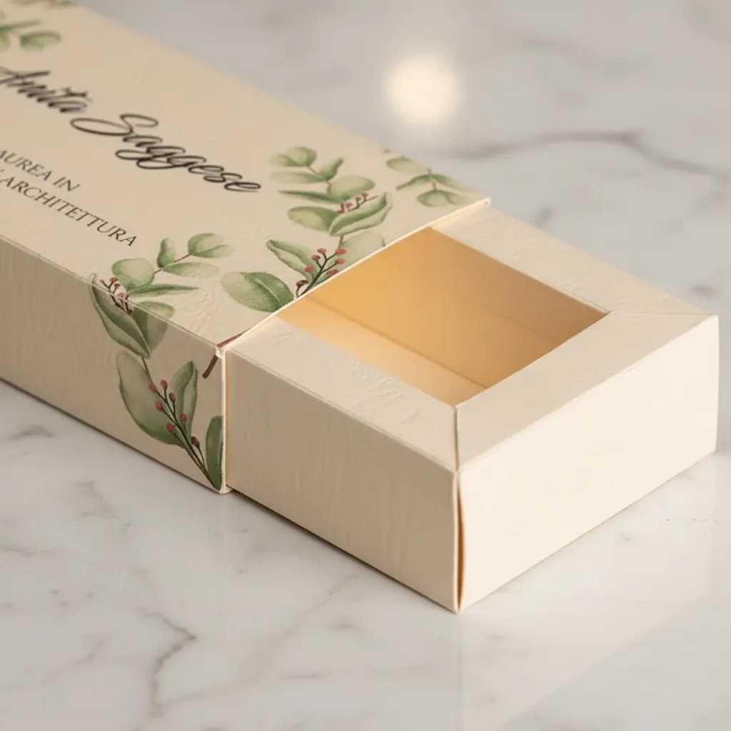 Custom Keepsake Botanical Sleeve Tray Box 2