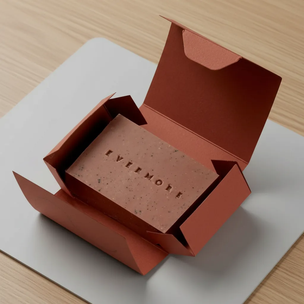 Custom Folded Flap Artisan Soap Box 1