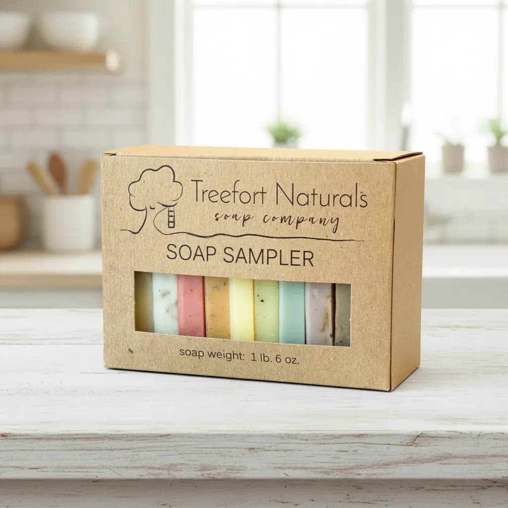 Custom Kraft Sampler Window Soap Box 3