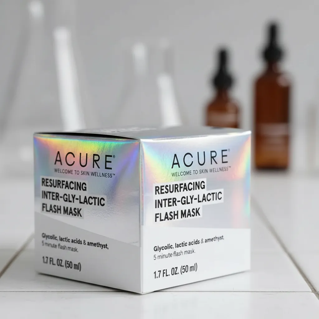 Holographic Board Straight Tuck Skincare Box 2