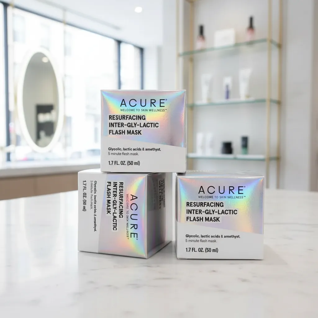 Holographic Board Straight Tuck Skincare Box 3