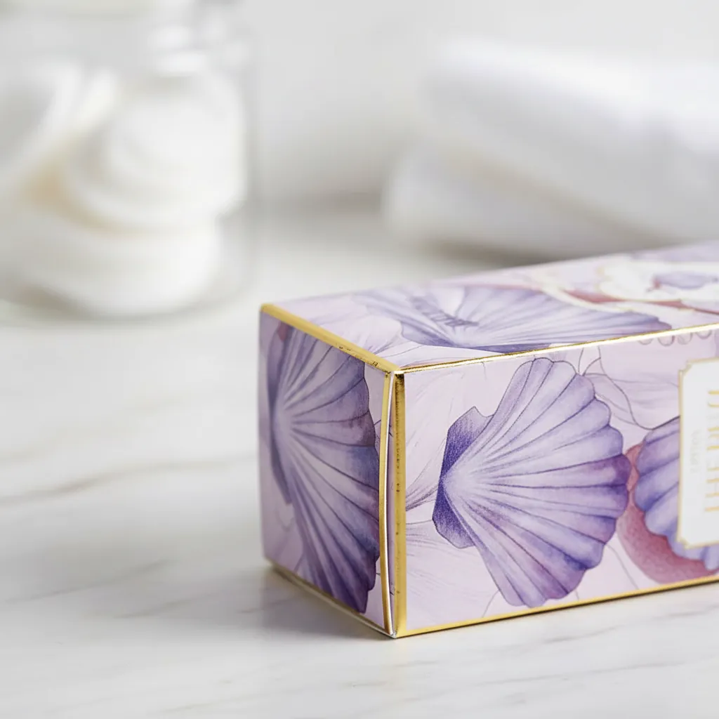 Gold Foil Edge Detailing Frames the Box