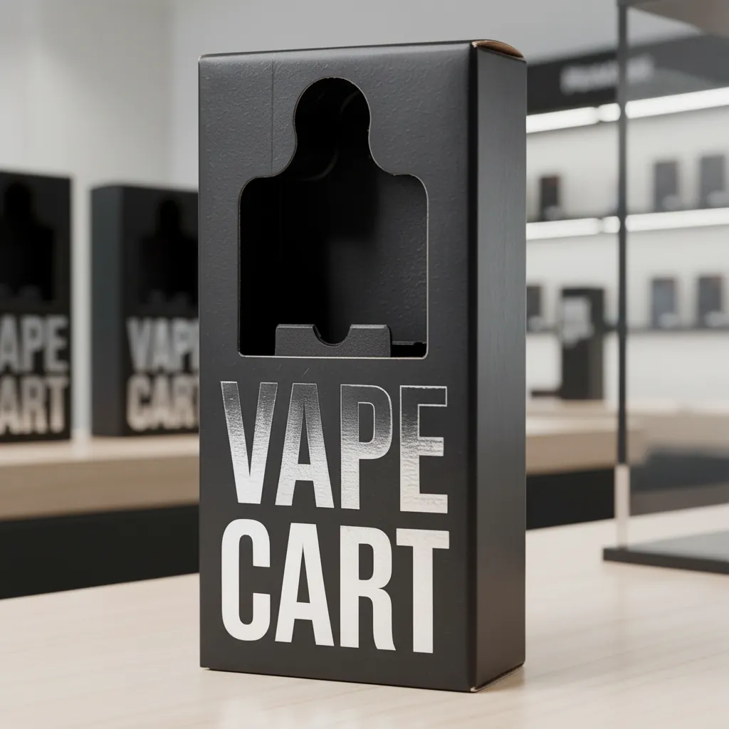 Matte Black Vape Cart Display Box
