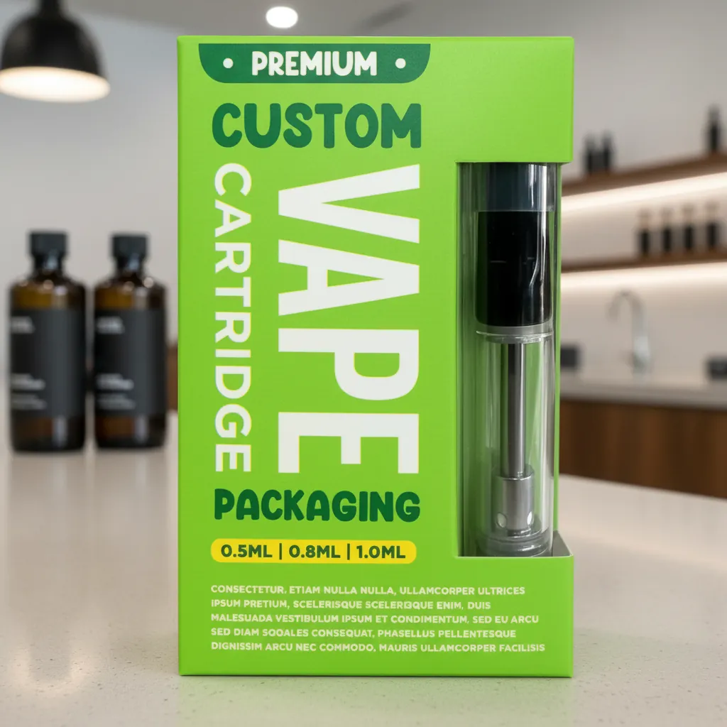 Green Window Vape Cartridge Display Box 1