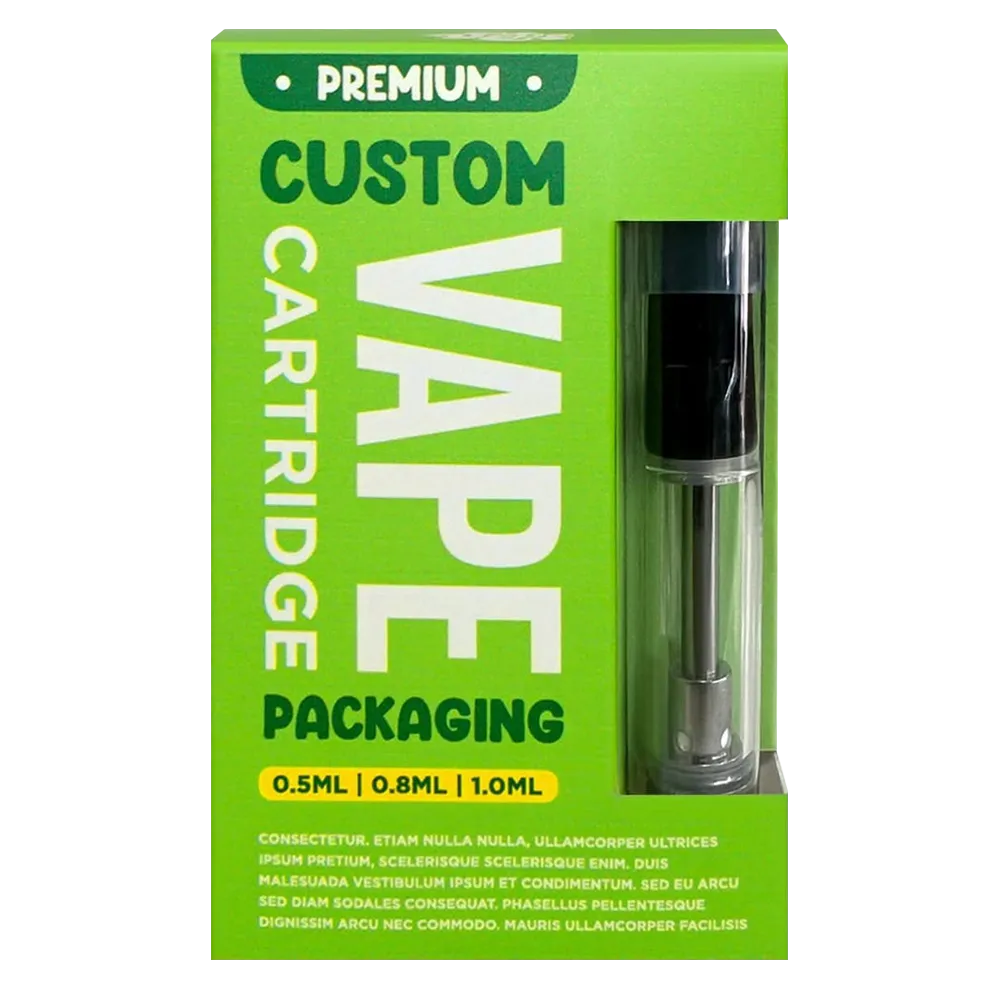 Green Window Vape Cartridge Display Box
