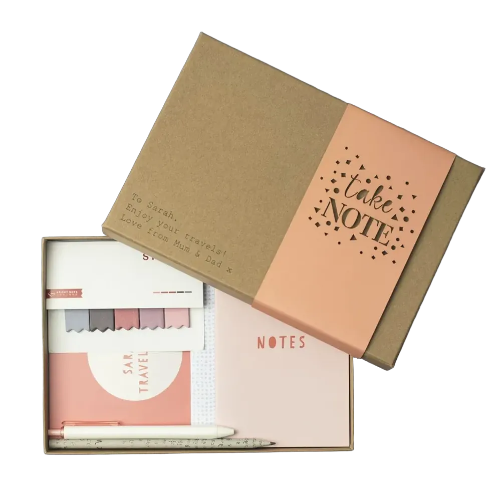 Kraft Rigid Stationery Gift Box